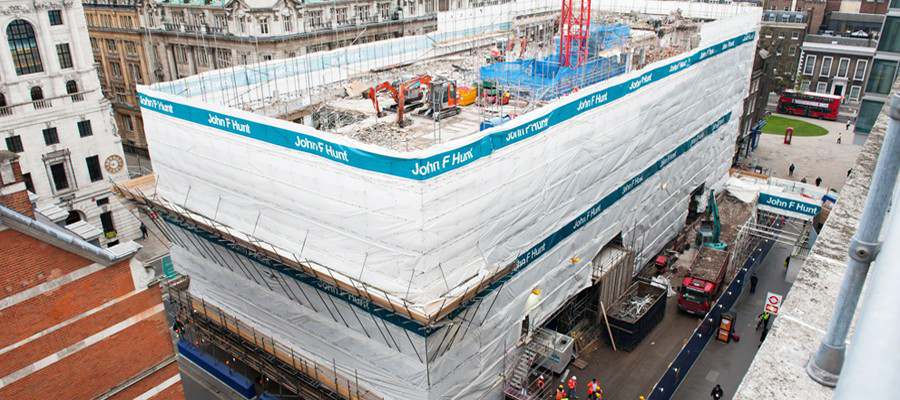 Crossrail - Liverpool Street, London - view of building during works