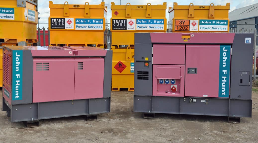 Silent Generator Hire Power John F Hunt