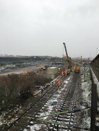 TFL Project - team working on train tracks
