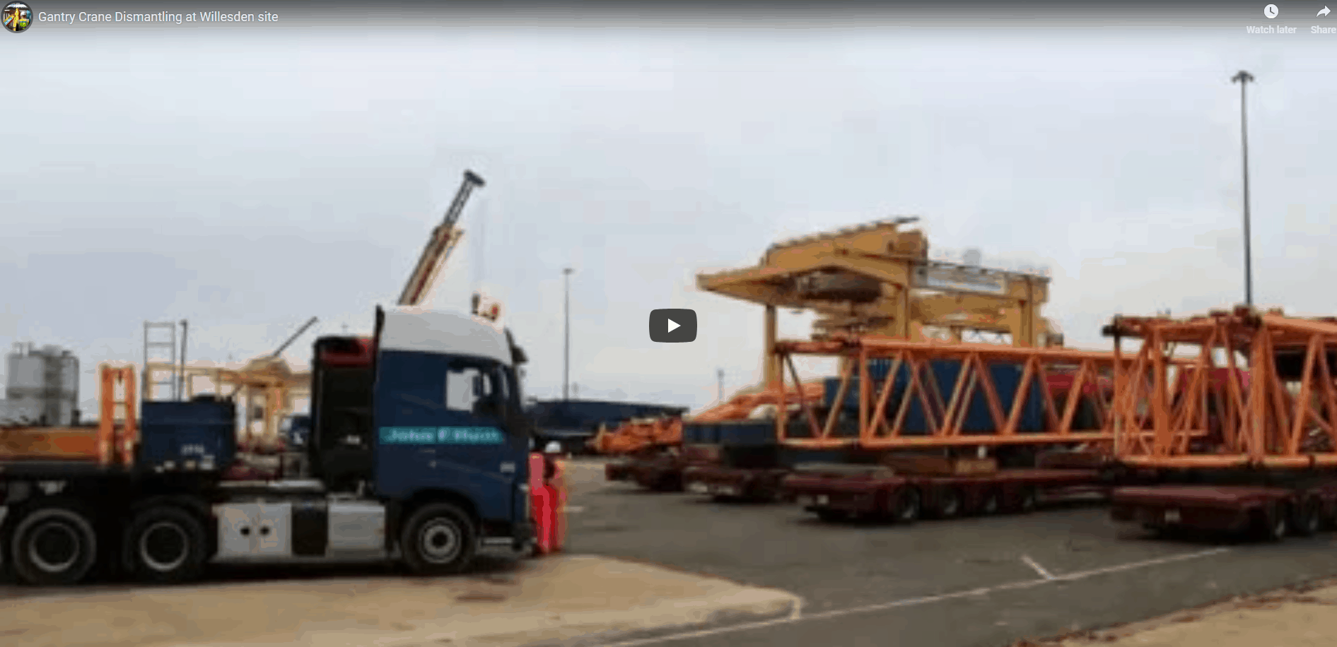 Gantry Crane Dismantling – Willesden site