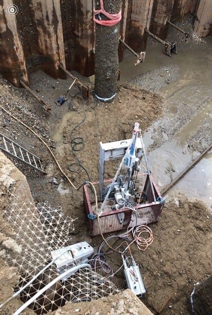 Concrete cutting on site