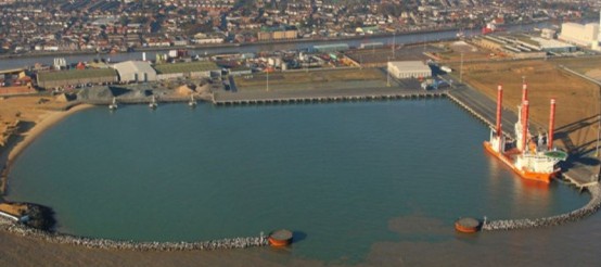 Great Yarmouth, Breheney - aerial shot of site