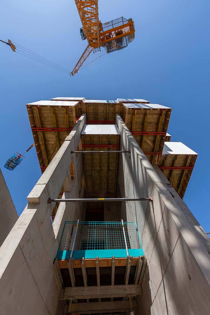 Eastbourne Terrace - April 2020 - view of site from ground looking up