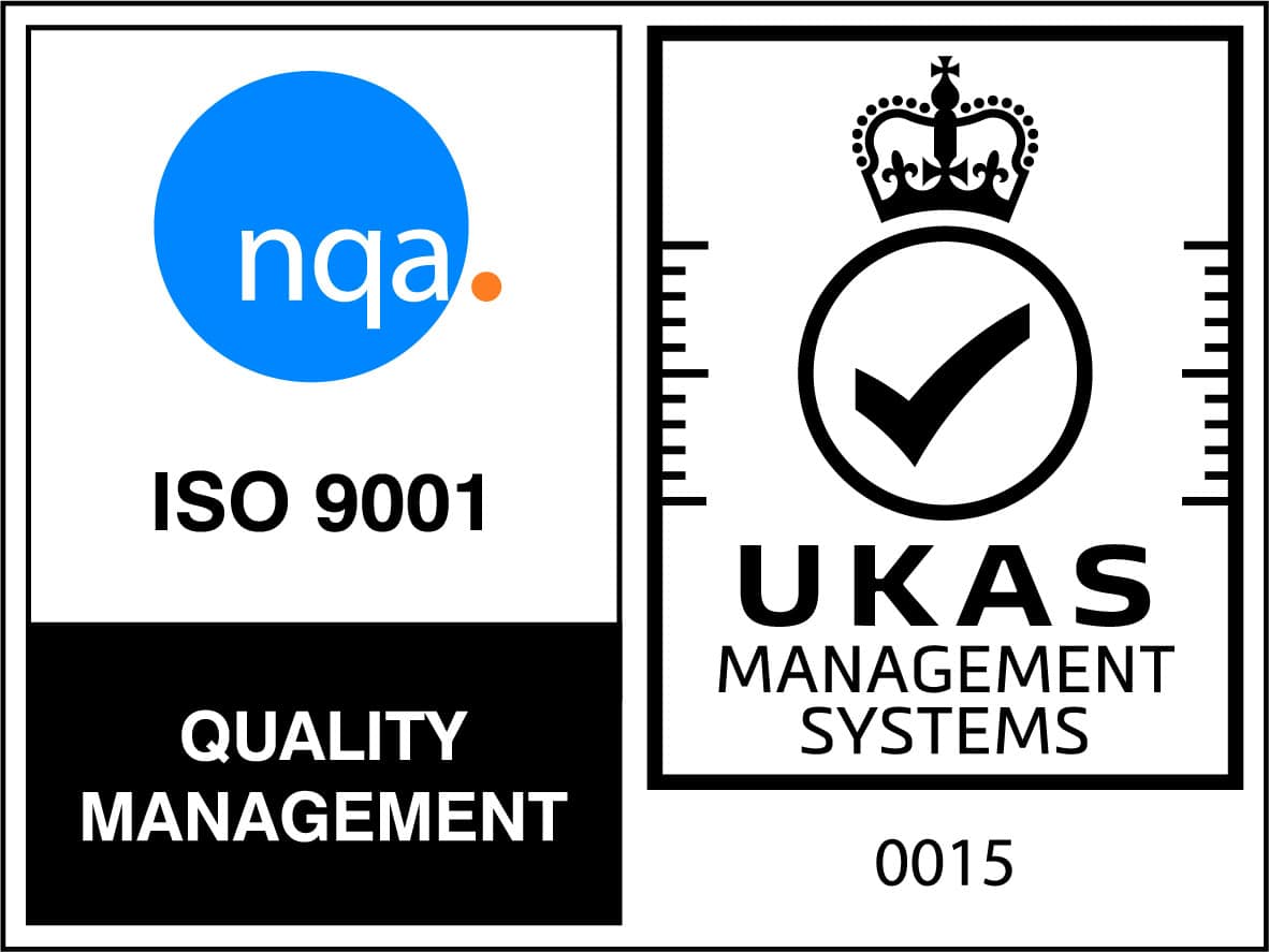 ISO 9001 Quality Management Systems UKAS accredited
