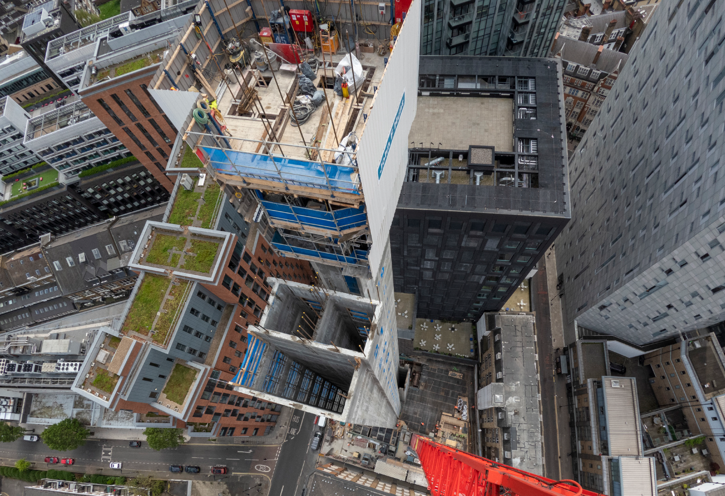 Cores With Slipform From Crane